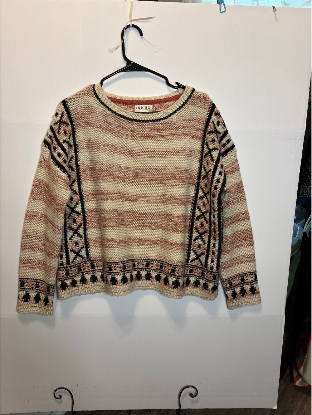M&S Indigo Collection Red Mix Knit Sweater UK 12 EUR 40
